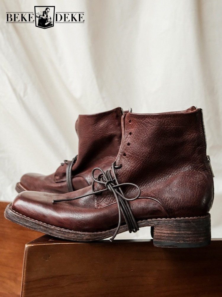 Men'S Shoes To Increase Height - Botas Retro de Moda para Hombre