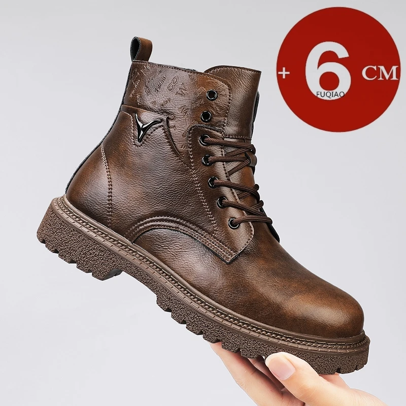 Men'S Shoes To Increase Height - Botas invisibles de 6cm para hombre,