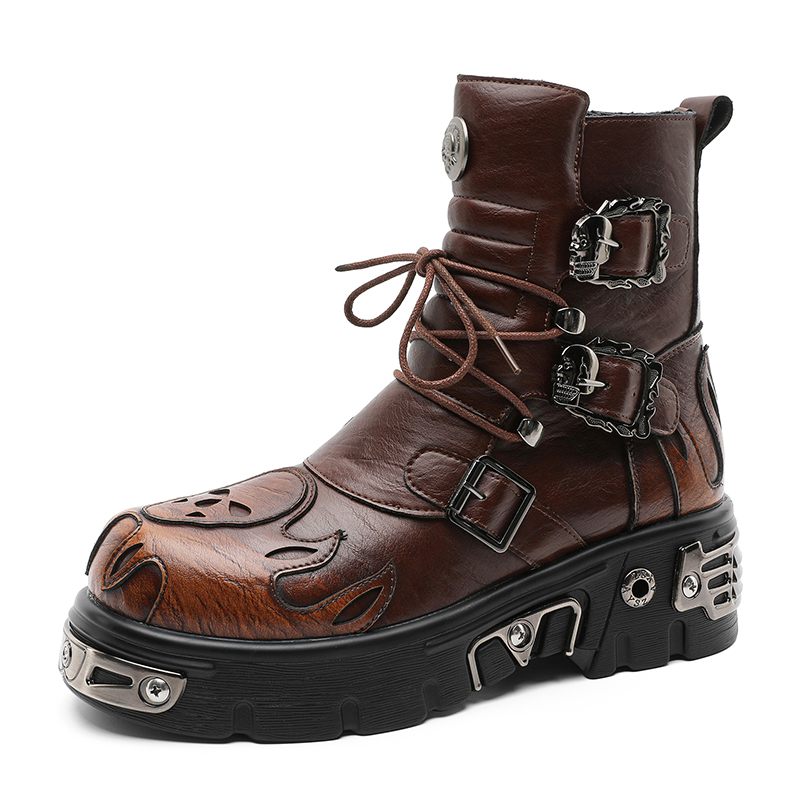 Men'S Shoes To Increase Height - Botas de Motociclista para Hombre, Estilo