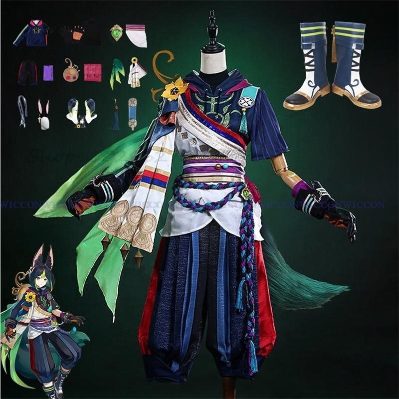 Men Shoes China - Disfraz de juego Impact Tighnari, peluca,