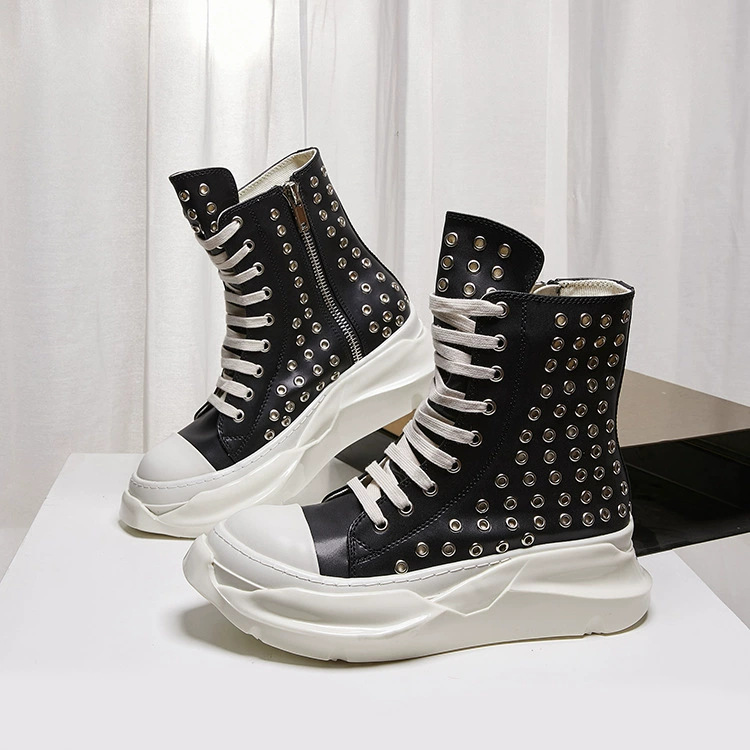 Men'S Shoes Zipper - Zapatos Vintage para Hombre, Botas de