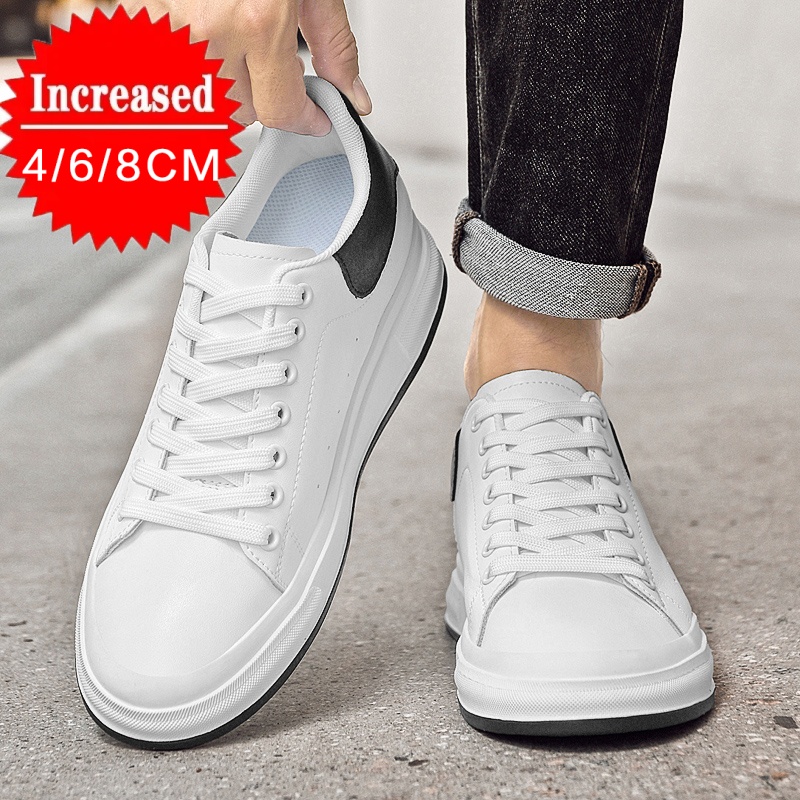 Men'S Shoes Black And White - Nuevos zapatos con alzas de lujo