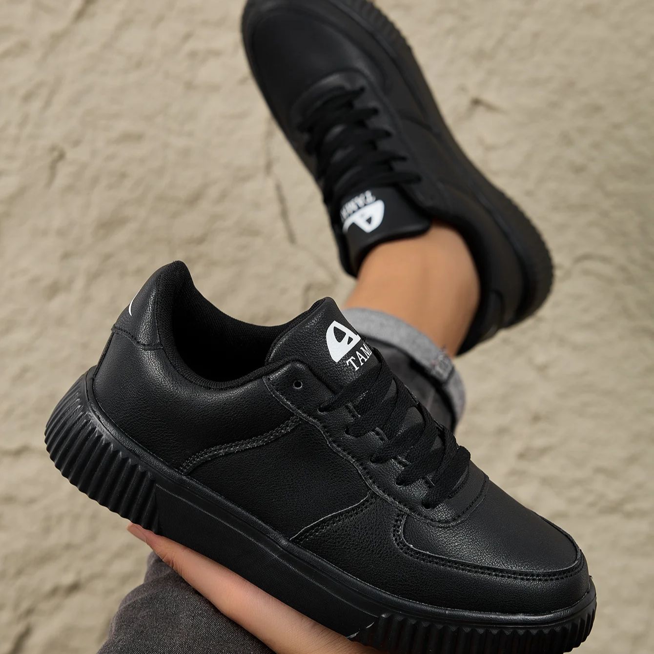 Zapatos de cuero para activida - Men'S Shoes Black And White reseña y precio
