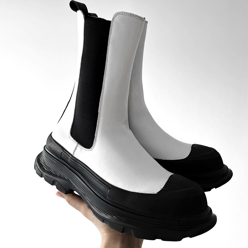 Botas de plataforma para disco - Men'S Shoes Black And White reseña y precio