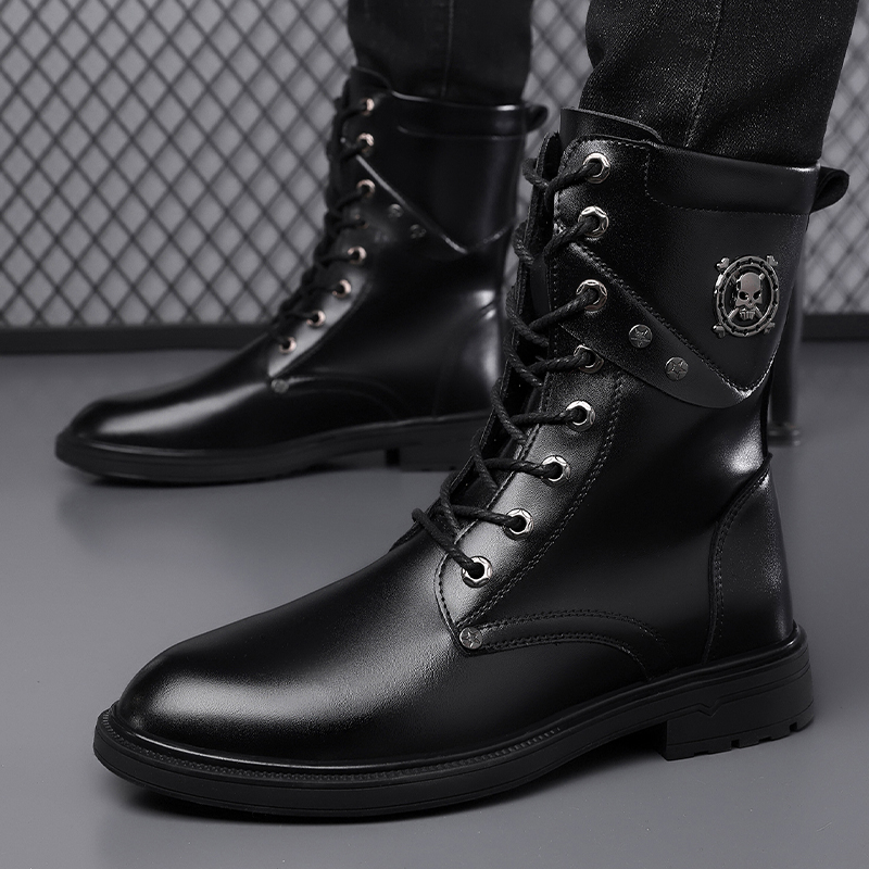 Botas Unisex de Plataforma con - Men'S Shoes Black And White reseña y precio