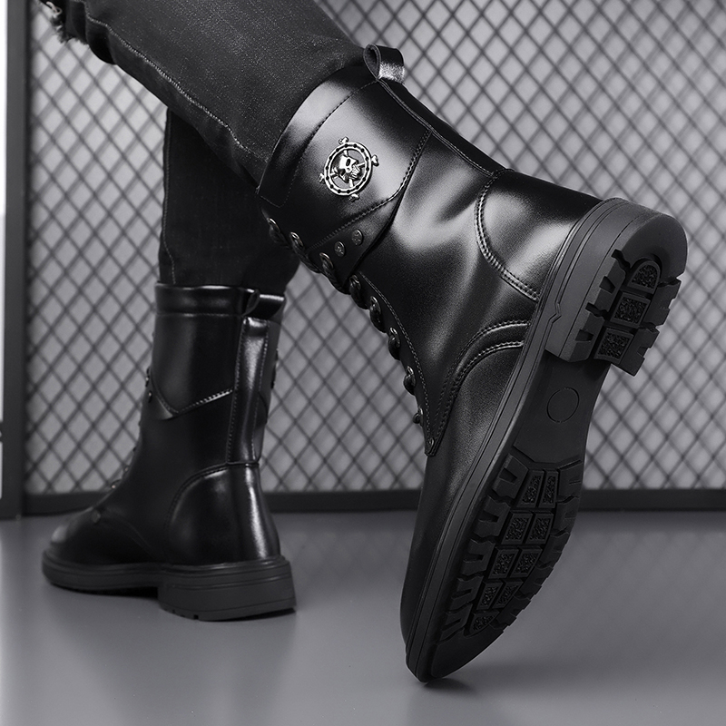 Botas Unisex de Plataforma con - Men'S Shoes Black And White reseña y precio