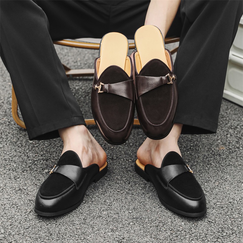 Mules de caballero con diseño  - Men'S Shoes Drivers reseña y precio