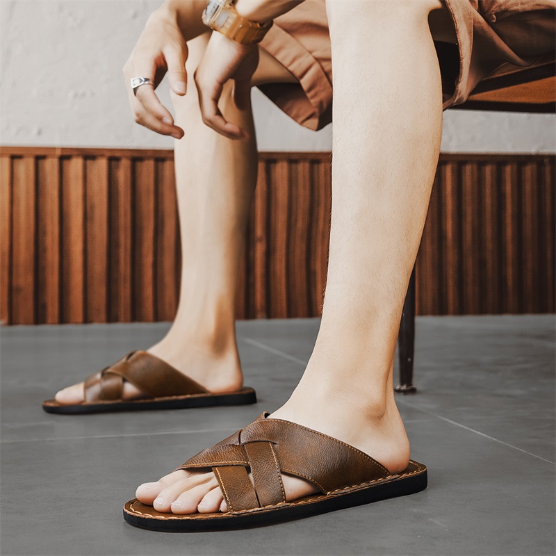 Sandalias informales de cuero  - Men Shoes Marks reseña y precio