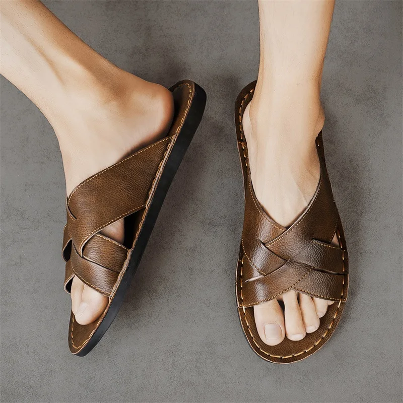 Sandalias informales de cuero  - Men Shoes Marks reseña y precio