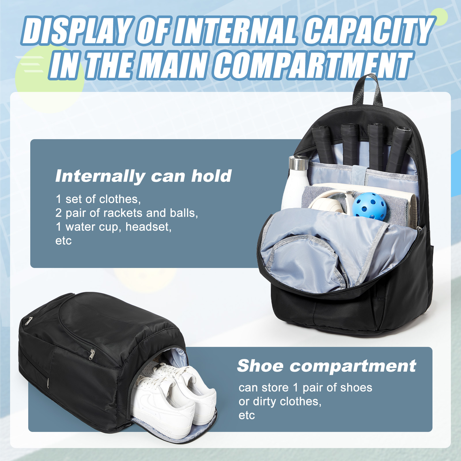 Bolsa de Tenis, Mochila de Ten - Men Shoes China reseña y precio