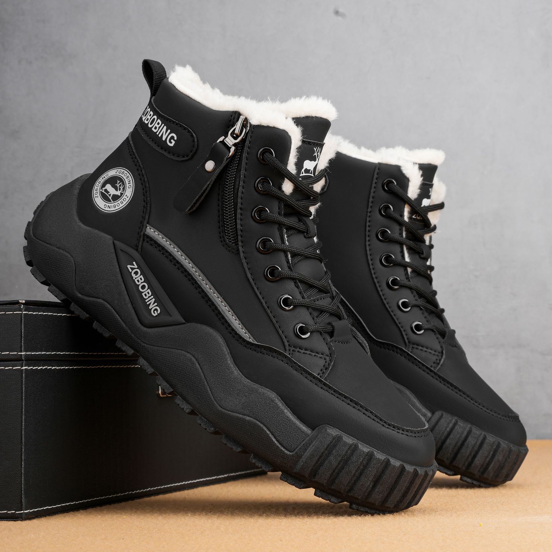 Botas de Invierno para Hombre, - Men'S Shoes Zipper reseña y precio