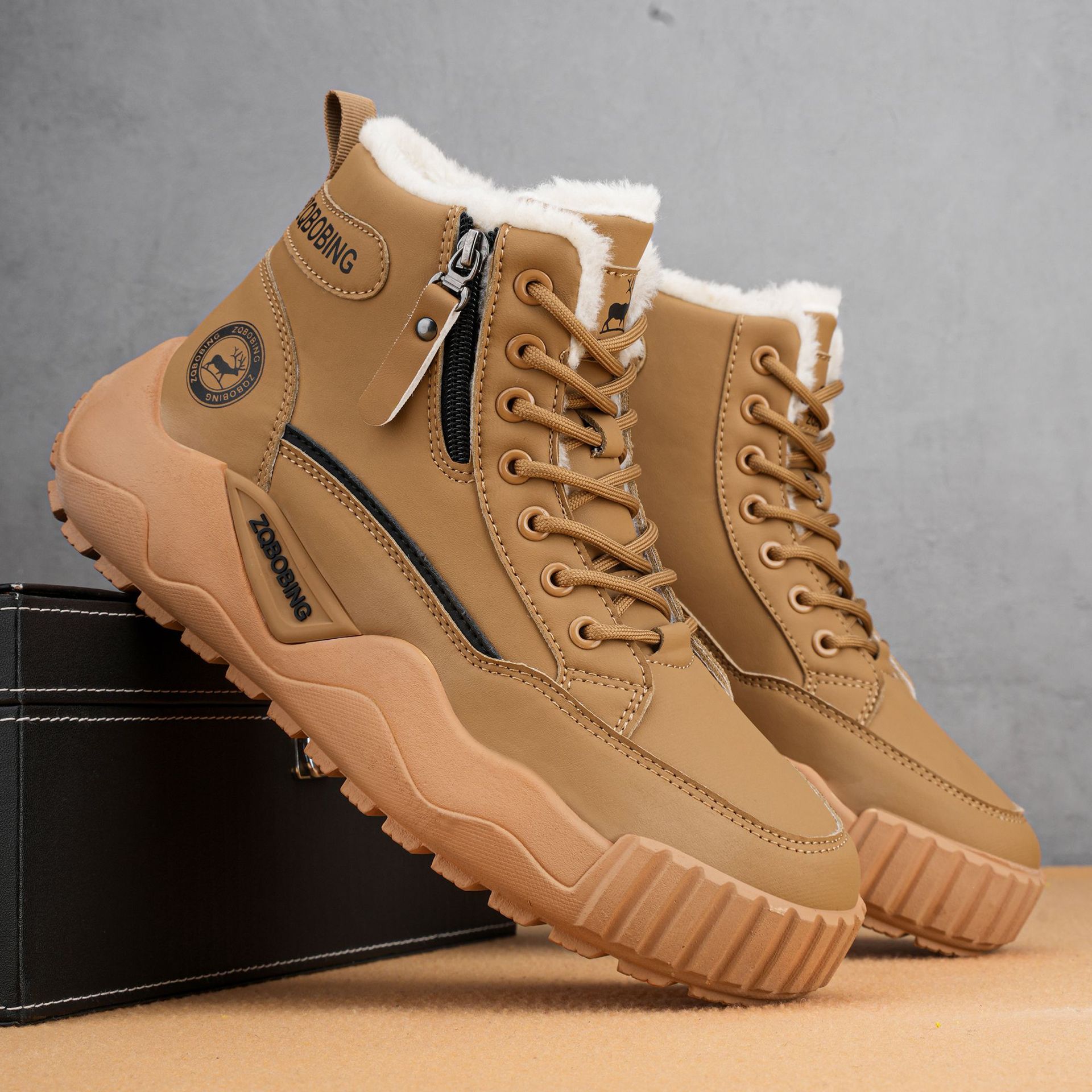 Botas de Invierno para Hombre, - Men'S Shoes Zipper reseña y precio