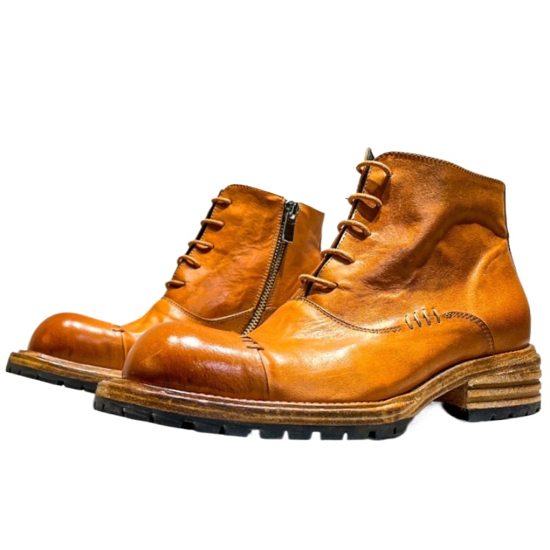 Botas altas de piel de caballo - Men'S Shoes Zipper reseña y precio