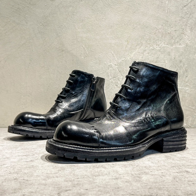 Botas altas de piel de caballo - Men'S Shoes Zipper reseña y precio
