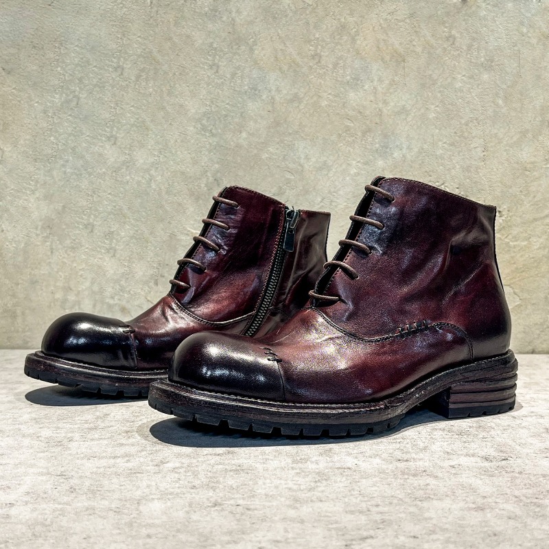 Botas altas de piel de caballo - Men'S Shoes Zipper reseña y precio