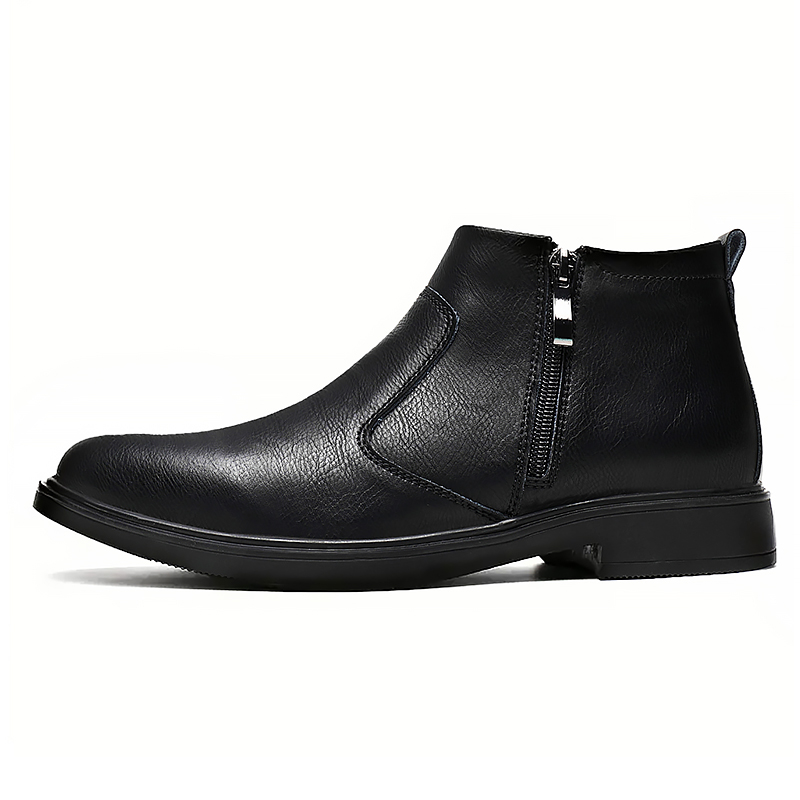 Zapatos de cuero de caña alta  - Men'S Shoes Zipper reseña y precio