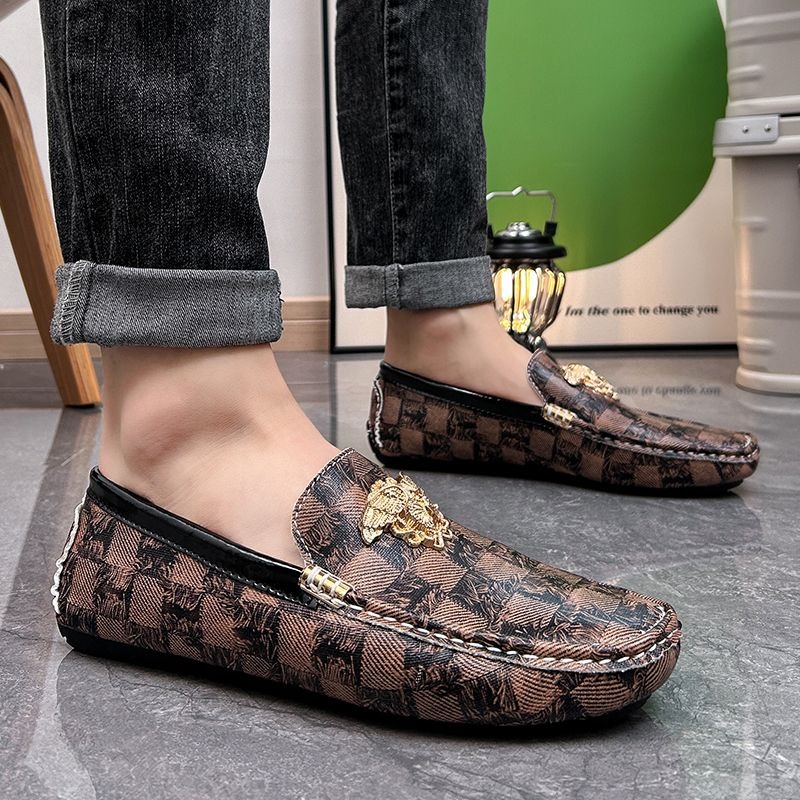 Mocasines sin cordones a cuadr - Men'S Shoes Drivers reseña y precio