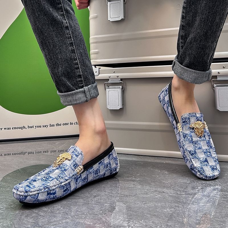 Mocasines sin cordones a cuadr - Men'S Shoes Drivers reseña y precio
