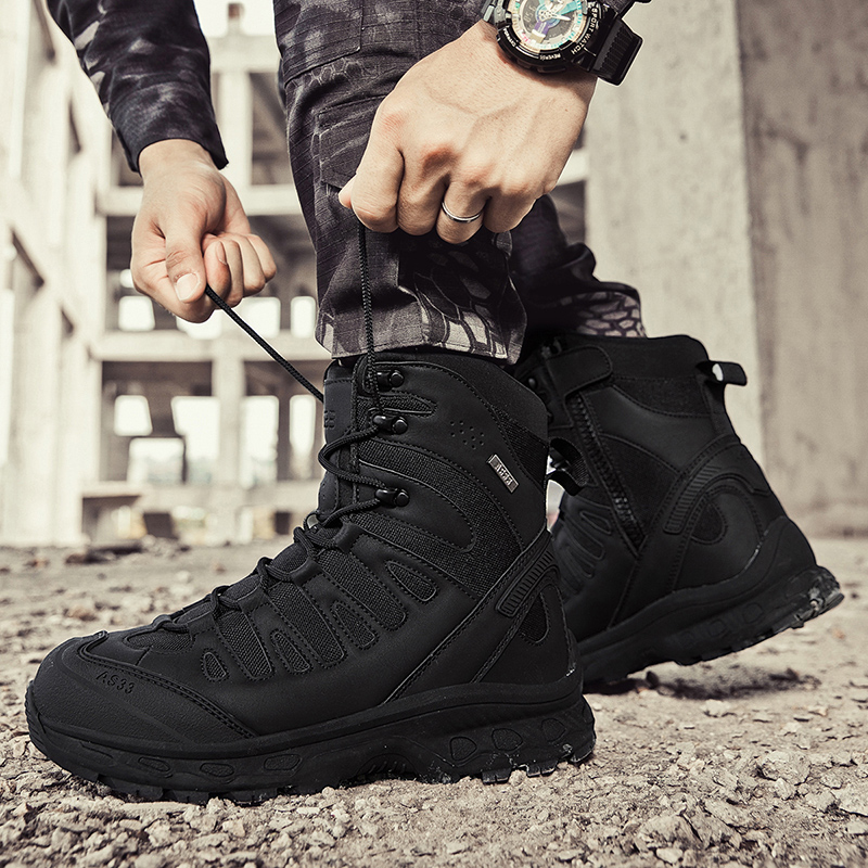 Nuevas botas tácticas para hom - Men'S Shoes Zipper reseña y precio