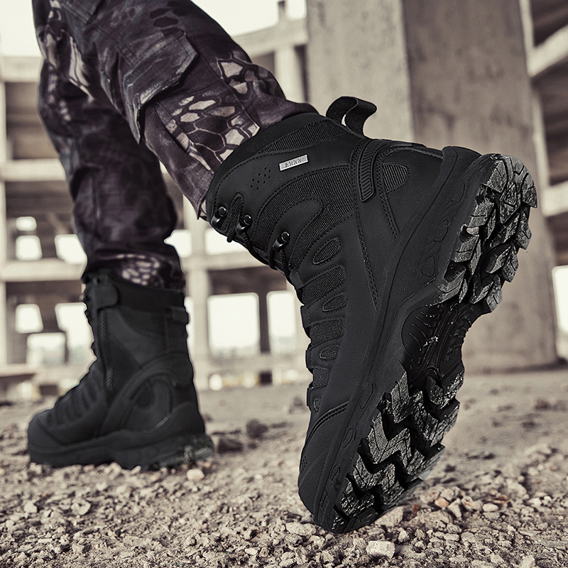 Nuevas botas tácticas para hom - Men'S Shoes Zipper reseña y precio