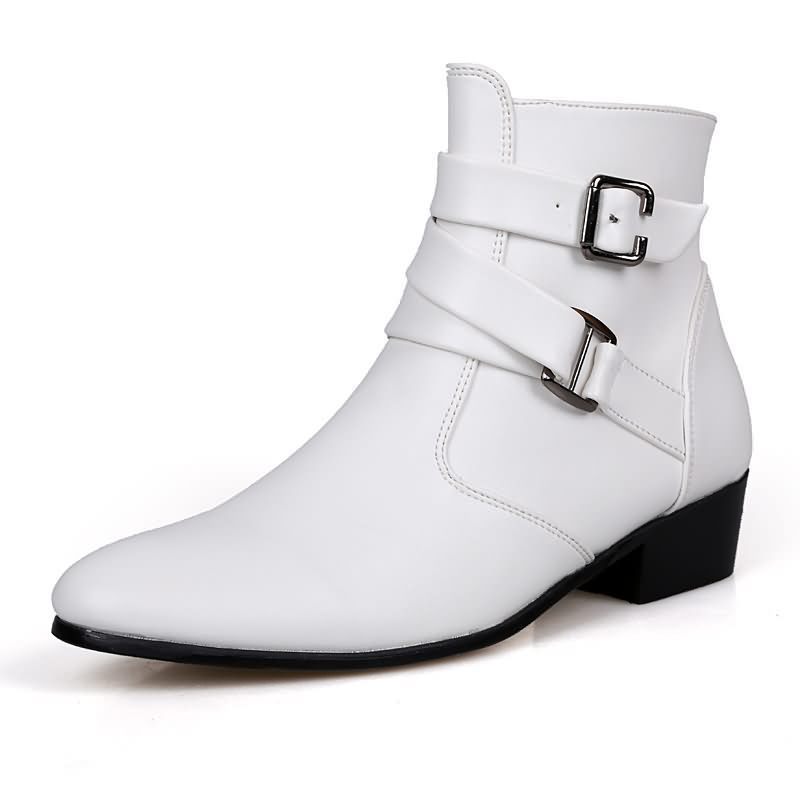 Botas de lujo para hombre, bot - Men'S Shoes Black And White reseña y precio