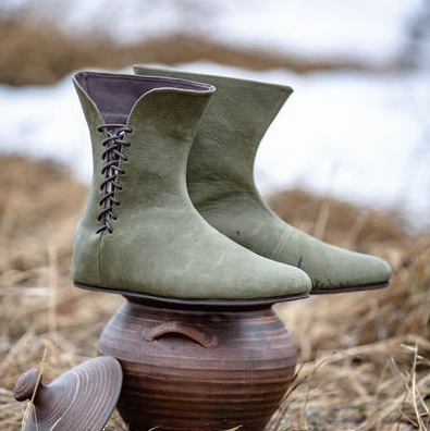Zapato medieval de cuero para  - Men Shoes China reseña y precio