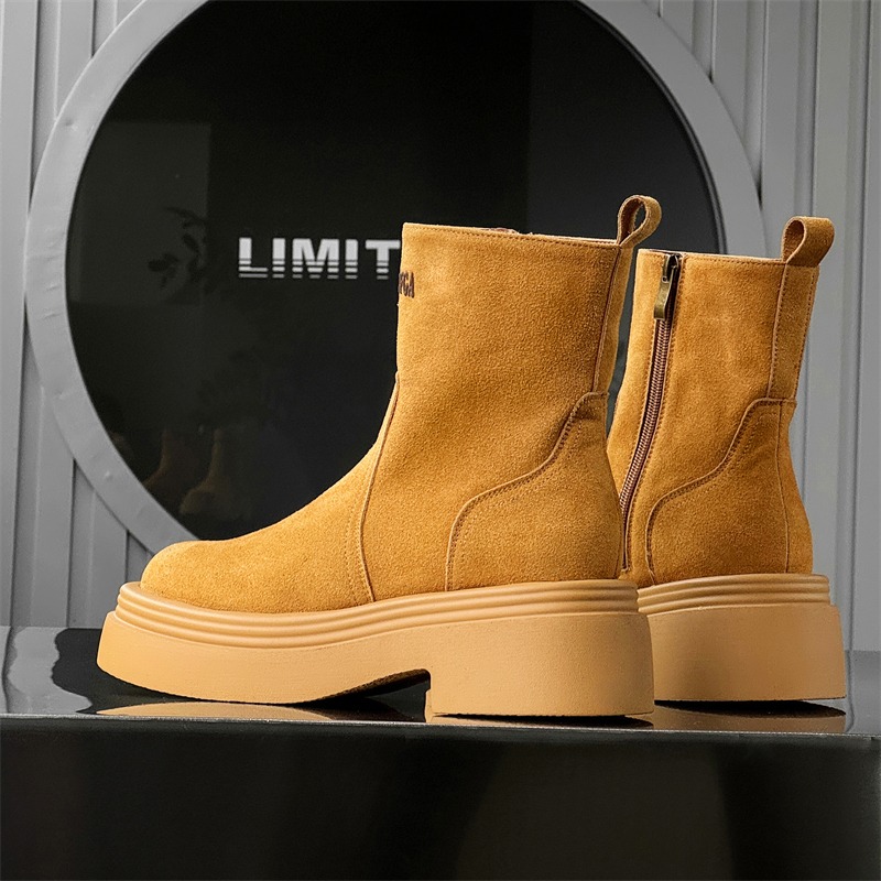 Botas Cortas de Invierno Estil - Men'S Shoes Zipper reseña y precio