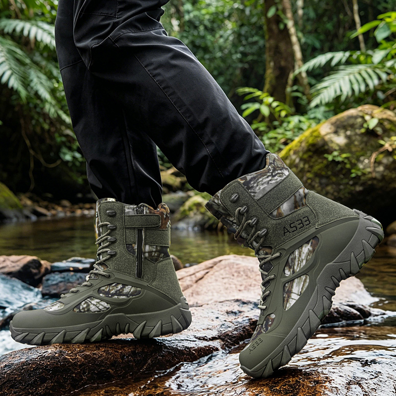Botas tácticas para hombre, bo - Men'S Shoes Zipper reseña y precio