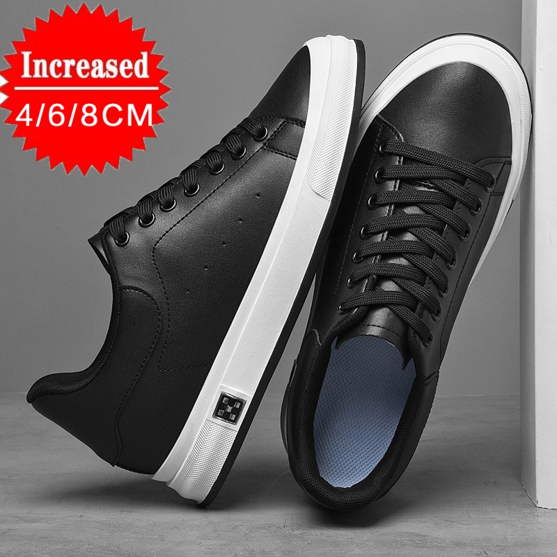 Nuevos zapatos con alzas de lu - Men'S Shoes Black And White reseña y precio